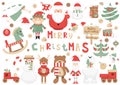 Christmas Clip arts Royalty Free Stock Photo