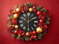 a Christmas clock counting down Royalty Free Stock Photo