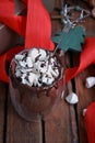 Christmas cocoa with chocolate