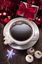 Christmas Coffee Chocolates Cookies Royalty Free Stock Photo