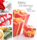 Christmas collage Royalty Free Stock Photo