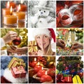 Christmas collage Royalty Free Stock Photo