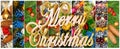 Beautiful Christmas collage of various holiday symbols Royalty Free Stock Photo