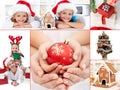 Christmas collage Royalty Free Stock Photo