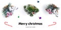 Christmas collection. Long header banner format. Panorama website header banner.