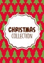 christmas collection trees Royalty Free Stock Photo