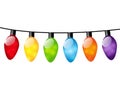 Christmas color light Royalty Free Stock Photo