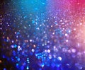 Christmas colorful background. Holiday glowing backdrop. Defocused Background With Blinking Stars. New Year Blurred Bokeh Royalty Free Stock Photo