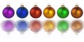 Christmas colorful balls