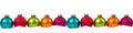 Christmas colorful balls banner decoration copyspace copy space Royalty Free Stock Photo