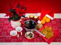 Christmas composition with glogg Royalty Free Stock Photo