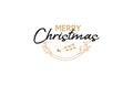 Christmas concept lettering rounded minimalist