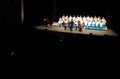 Christmas concert by young choral voices Blavets de lluc spectacle wide view