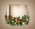 Christmas congratulatory background