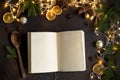 Christmas Cook Book Royalty Free Stock Photo