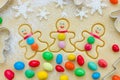 Christmas cookie gingerbread men Royalty Free Stock Photo