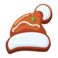 christmas cookie santa hat