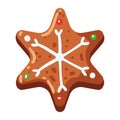 christmas cookie sweet snowflake