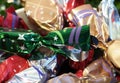 Christmas cookies in cellophane