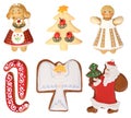 Christmas cookies collection Royalty Free Stock Photo