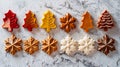 Christmas cookies cutters, traditional biscuits molds for winter holidays