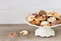 Christmas cookies on an etagere Royalty Free Stock Photo