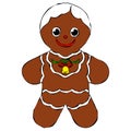 Christmas cookies Gingerbread girl for christmas