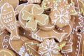 christmas cookies and gingerbread texture