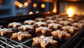 Christmas cookies in the oven