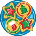 Christmas Cookies on a plate