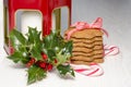 Christmas cookies with festive decoration