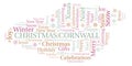Christmas Cornwall word cloud