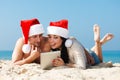 Christmas couple Royalty Free Stock Photo
