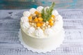 Christmas cream cheese cake