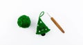 Christmas creativity crochet. DIY Christmas tree decoration