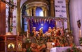 Christmas Creche Altar Parroquia Church San Miguel de Allende Mexico Royalty Free Stock Photo