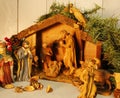 Christmas creche nativity scene Royalty Free Stock Photo