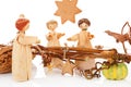 Christmas crib. The birth of Jesus. Royalty Free Stock Photo