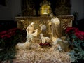 Christmas Crib in church in the lovely resort of Nerja in Andalucia