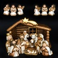 Christmas crib. nativity scene