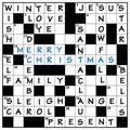 Christmas Crossword Word Cloud