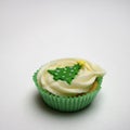 Christmas cup cake Royalty Free Stock Photo