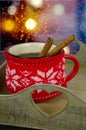 Christmas cup of tea and spices