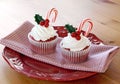 Christmas cupcakes Royalty Free Stock Photo