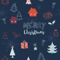 Christmas concept background seamless pattern.