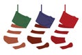 Cute Christmas Socks with Stripes
