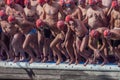 CHRISTMAS DAY HARBOUR SWIM 2015, BARCELONA, Port Vell - 25th December: swimmers start the race