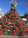 Christmas day hike at provincetown, lobster traps