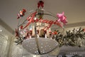 Christmas decor with Believe campaign theme at Macy`s flagship store at Herald Square in New York