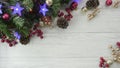 Christmas decor with text content space